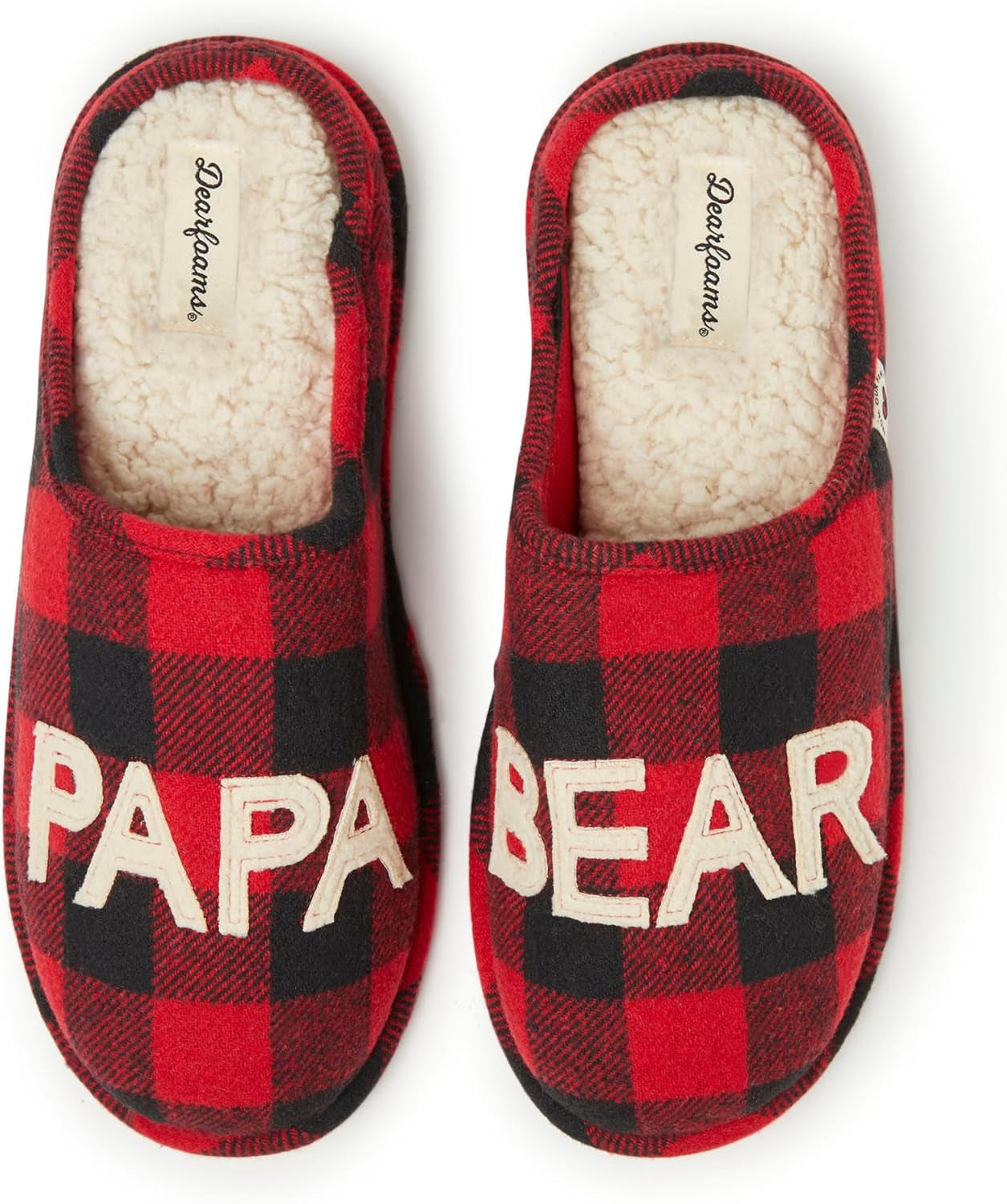 Men'S Gifts for Men Matching Christmas Papa Bear Slipper